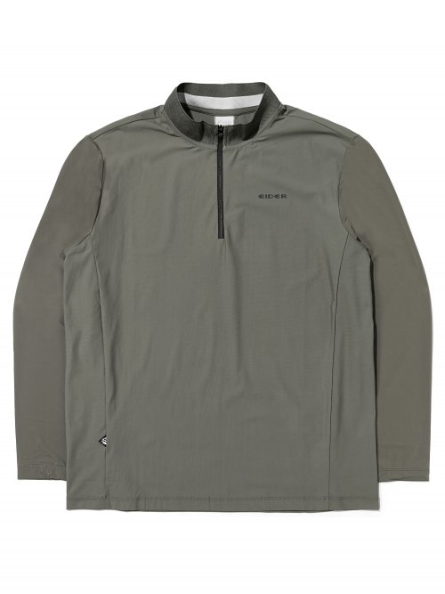 Длинный зип-ап лонгслив Ice BRISA Light Khaki