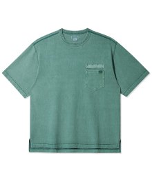 PIGMENT DYEING POCKET T-SHIRTS GREEN