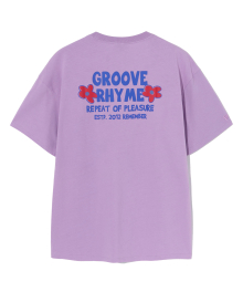 FLOWERY GROOVE LOGO T-SHIRTS (LAVENDER) [LRRMCTA341M]