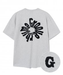 ROUND GROOVERHYME LOGO T-SHIRTS (OATMEAL GREY) [LRRMCTA352M]