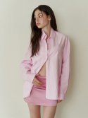 카인더베이비(KINDABABY) Classic overfit logo shirts - pink