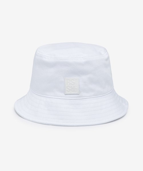 MUSINSA | RAF SIMONS Men's Logo Patch Bucket Hat - White