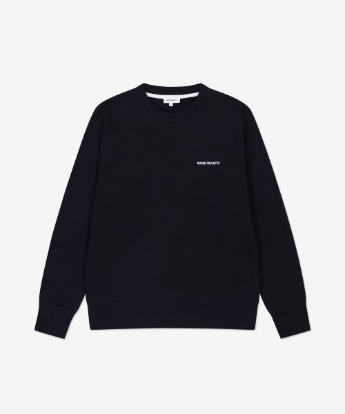 MUSINSA | NORSE PROJECTS Arne Logo Sweatshirt - Dark Navy / N2013027004