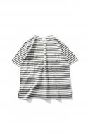 홀리선(HORLISUN) Union Short Sleeve Stripe T-shirt Olive