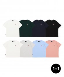 SMALL LOGO T-SHIRTS 2PACK [7 COLOR]