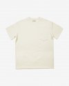3N605 Coverstitch Poket T-Shirts (Ivory)