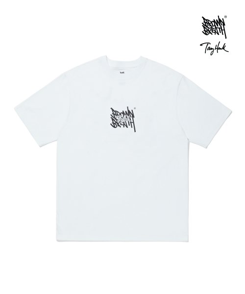 브라운브레스(BROWNBREATH) BXT DOUBLE LOGO TEE - WHITE - 사이즈 & 후기 | 무신사