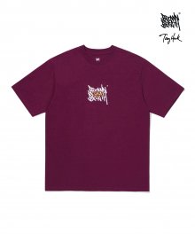 BXT DOUBLE LOGO TEE - WINE