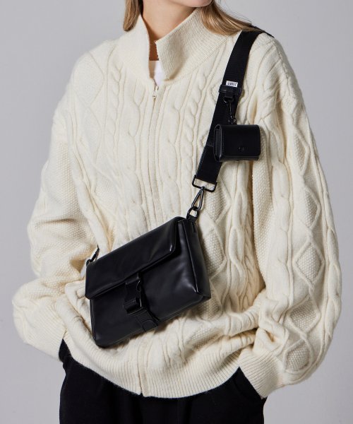 Soft Synthetic Leather Buckle Mini Cross Bag