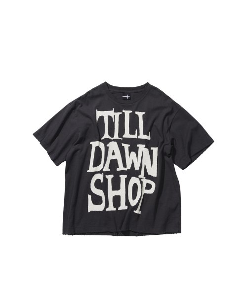 MUSINSA | TILL DAWN TILLDAWN SHOP 1/2 SLEEVE charcoal