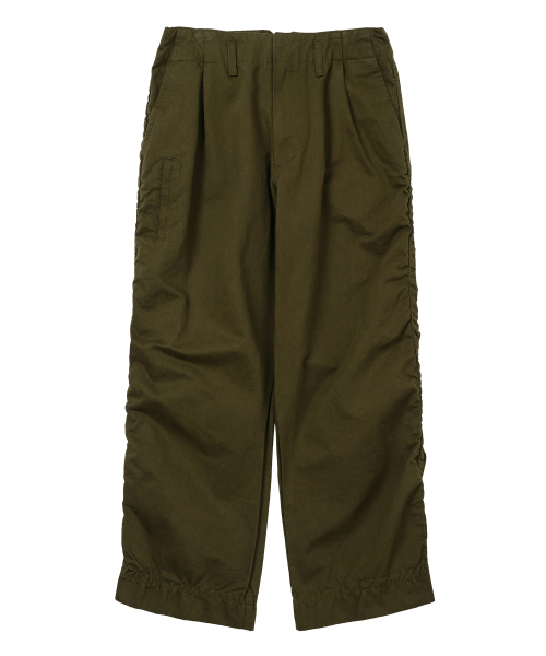 Брюки со сборками сбоку (Khaki)
