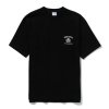 블랙 웨이스티드 웨이브 프린팅 반팔 티셔츠 (PEIBD8706)