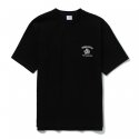 지이크(SIEG) 블랙 웨이스티드 웨이브 프린팅 반팔 티셔츠 (PEIBD8706)