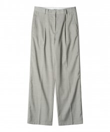 W Summer Wool Pants Light Gray