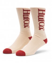 HUF CO CREW SOCK [WHITE]