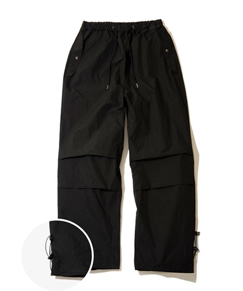 MUSINSA  CLACO Double side line zipper pants (black & navy)