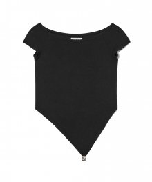 VALEN V-CUT TEE (BLACK)