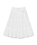 RODEO TIERED RUFFLE SKIRT (WHITE)