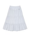 RODEO TIERED RUFFLE SKIRT (BABY BLUE)