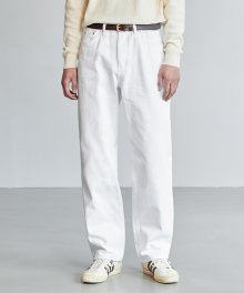 1783 CLEAR WHITE JEANS [WIDE STRAIGHT]