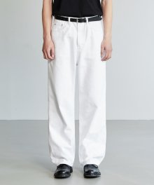 1854 CLEAR WHITE JEANS [EXTRA WIDE STRAIGHT]
