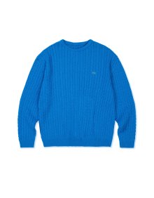 [Mmlg] CABLE KNIT (BLUE)