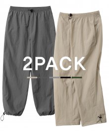[2PACK] ACHROMATIC_ NYLON STRING 2WAY PANTS ( 5Color )