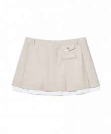 DANIELLE PLEATED SKIRT (SAND)