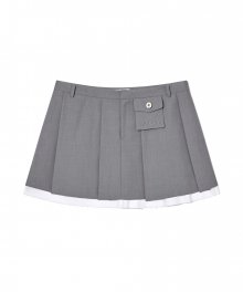 DANIELLE PLEATED SKIRT (GRAY)