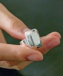 레이지앤크레이지(LAZY N CRAZY) [Silver 925] Emerald cut ring