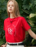제너럴아이디어(GENERALIDEA) 실켓 에센셜 로고 반팔 티셔츠 [RED] / WBC2L01518