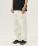페이탈리즘(FATALISM) #0354 Destroyed stitch pants White