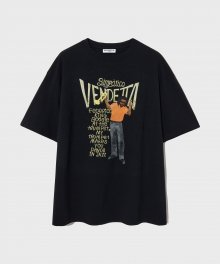 페데리코 킹 하프 슬리브 티셔츠 블랙