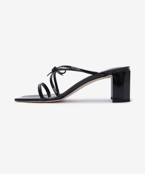 MUSINSA BY FAR Women s June Patent Leather Sandals Black