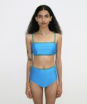 다이애그널(DIAGONAL) COLOR BLOCK BANDEAU BIKINI (blue)