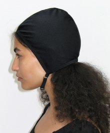 STRAP SWIMMING CAP (black)