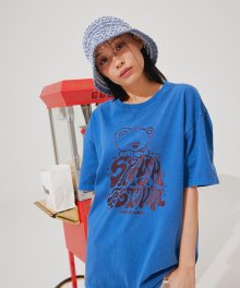 스플래시 페스티벌 피그먼트 티셔츠 블루