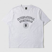 로즈팩 아치레터링 티셔츠 화이트멜란지(UO221CRS61)