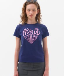 NOI932 썸머 러브 티셔츠 (네이비)