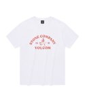 볼컴(VOLCOM) 스톤 컴퍼니 컴포트핏 반팔 티셔츠(화이트)