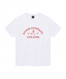 스톤 컴퍼니 컴포트핏 반팔 티셔츠(화이트)