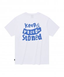 VOLCOM STONED 컴포트핏 티셔츠(화이트)