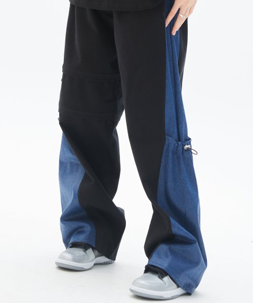 MUSINSA | LUV IS TRUE PY WIDE PANTS(BLACK)