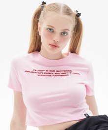 PY LETTERING TEE(BABY PINK)