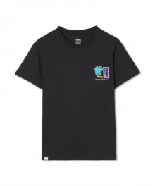 반스Ⅹ세서미 스트리트 APAC 핏 반소매 티셔츠 - 블랙 / VN000FW9BLK1