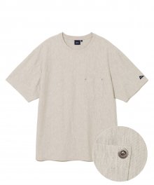 RIVET POINT POCKET TEE OATMEAL