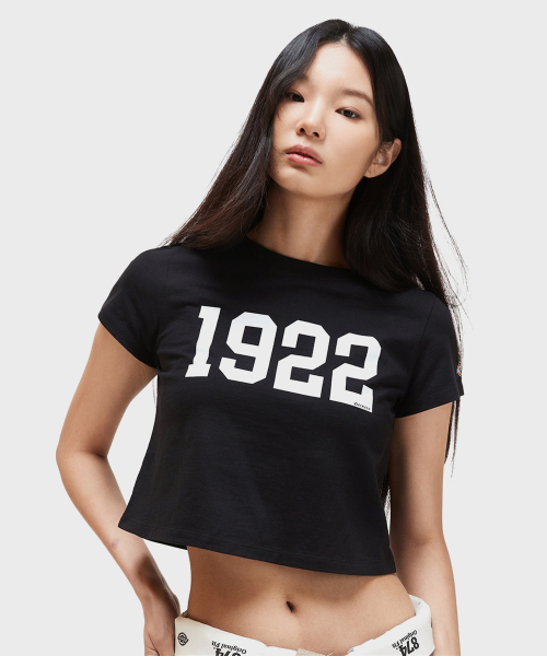 디키즈() 1922 크롭 티셔츠 Black 상품 이미지