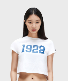 1922 크롭 티셔츠 White
