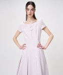 에트몽(ETMON) Linen Pleats Dress, Lavender Pink