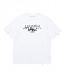 Just Go T-shirt [BLACK WHITE]